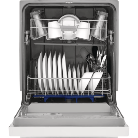 The Home Delight Frigidaire 24-inch Front Control Dishwasher Ultra Quiet in White
