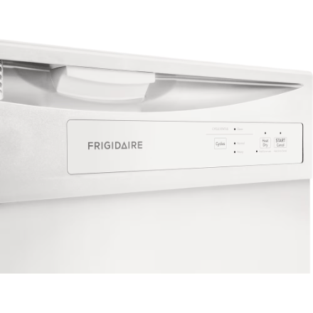The Home Delight Frigidaire 24-inch Front Control Dishwasher Ultra Quiet in White