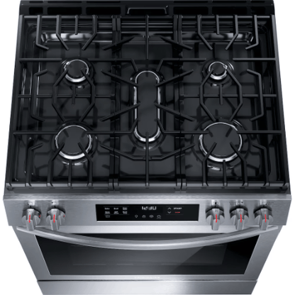 The Home Delight Frigidaire 30-inch Freestanding Gas Range with Convection Bake and Self-Cleaning Oven in Stainless Steel