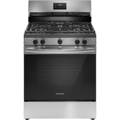 The Home Delight Frigidaire 30-inch Freestanding Gas Range with Quick Boil in Stainless Steel