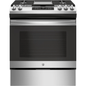 The Home Delight GE 30In Slide-In Gas Range in Stainless Steel