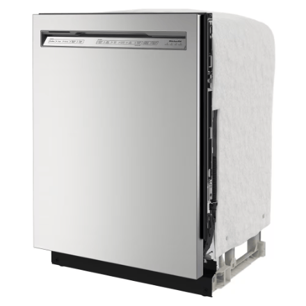 The Home Delight KitchenAid 24-inch Front Control Dishwasher in PrintShield Stainless with Stainless Steel Tub and ProWash Cycle - ENERGY STAR
