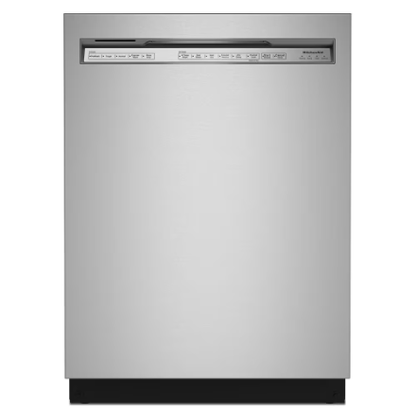 The Home Delight KitchenAid 24-inch Front Control Dishwasher in PrintShield Stainless with Stainless Steel Tub and ProWash Cycle - ENERGY STAR