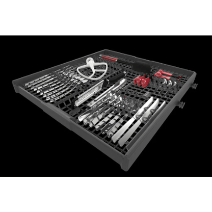 The Home Delight KitchenAid 24-inch Top Control Dishwasher in Black Stainless Steel with Stainless Steel Tub and 3rd Level Rack