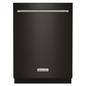 The Home Delight KitchenAid 24-inch Top Control Dishwasher in Black Stainless Steel with Stainless Steel Tub and 3rd Level Rack