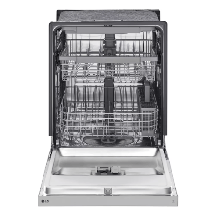 The Home Delight LG Electronics 24-inch W Front Control DishWasher with 3rd Rack and Dynamic Dry in Fingerprint Resistant Stainless Steel