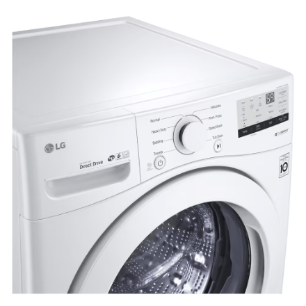 The Home Delight LG Electronics 5.2 cu. ft. Ultra Large Front Load Washer with Coldwash in White - ENERGY STAR