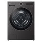 The Home Delight LG Electronics 5.8 cu. ft. Mega Capacity Smart Front Load Washer in Black Steel