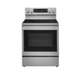 The Home Delight LG Electronics Smart Electric Glass-Ceramic Top Range with InstaView and Air Frier Oven in Smudge Resistant Stainless Steel