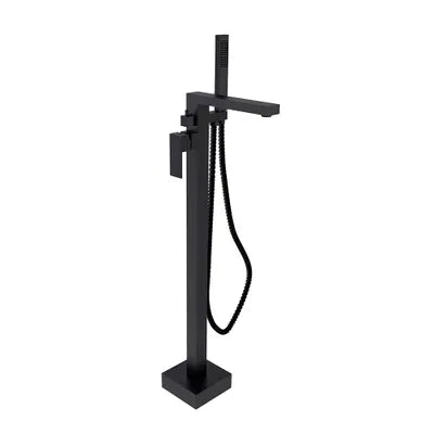 The Home Delight Matte black square freestanding bathtub faucet