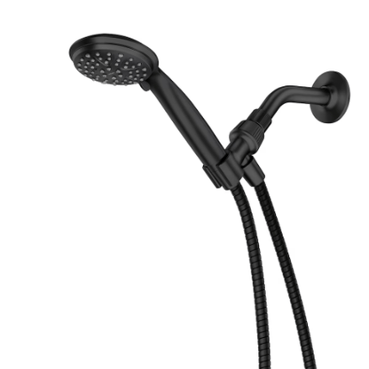 The Home Delight MOEN Attune 6-Spray Patterns 4 in. Wall Mount Handheld Showerhead in Matte Black