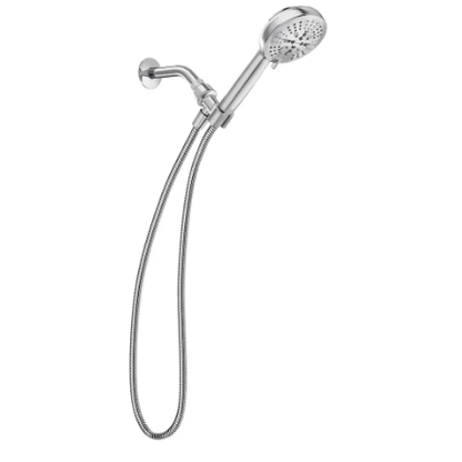 The Home Delight MOEN Hydro Energetix 8-Setting 4.75-Inch Diameter Handheld Shower Head in Chrome