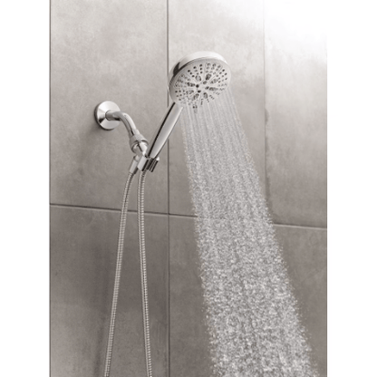 The Home Delight MOEN Hydro Energetix 8-Setting 4.75-Inch Diameter Handheld Shower Head in Chrome