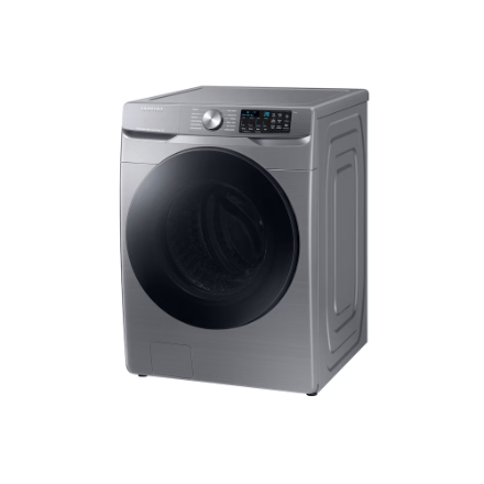 The Home Delight Samsung 5.2 Cu.Ft. Front Load Washer with Super Speed and Built-in Wifi in Platinum