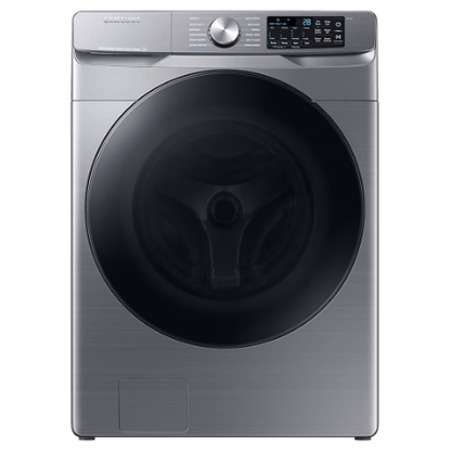 The Home Delight Samsung 5.2 Cu.Ft. Front Load Washer with Super Speed and Built-in Wifi in Platinum