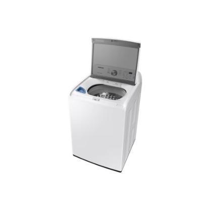 The Home Delight Samsung 5.2 cu. ft. Top Load Washer with Impeller and Vibration Reduction in White