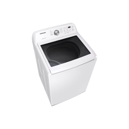 The Home Delight Samsung 5.2 cu. ft. Top Load Washer with Impeller and Vibration Reduction in White