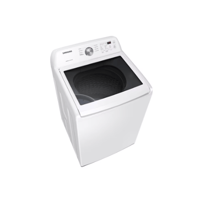 The Home Delight Samsung 5.2 cu. ft. Top Load Washer with Impeller and Vibration Reduction in White