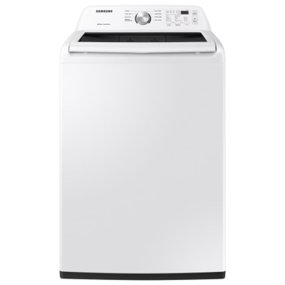 The Home Delight Samsung 5.2 cu. ft. Top Load Washer with Impeller and Vibration Reduction in White