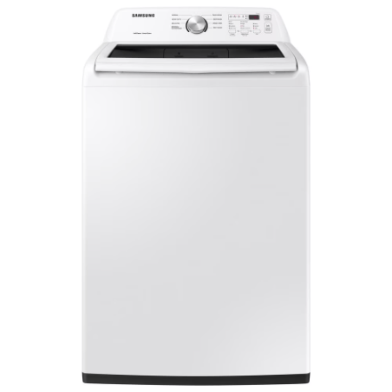 The Home Delight Samsung 5.2 cu. ft. Top Load Washer with Impeller and Vibration Reduction in White