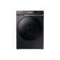 The Home Delight Samsung 5.8 cu. ft. Extra Large Capacity Smart Front Load Washer with Super Speed and Steam in Brushed Black