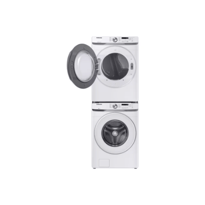 The Home Delight Samsung 7.5 cu. ft. High Efficiency Front Load Electric Dryer with Sensor Dry in White