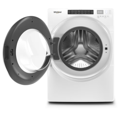 The Home Delight Whirlpool 5.0 cu. ft. Front Load Washer in White, Closet-Depth