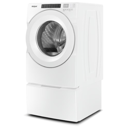 The Home Delight Whirlpool 5.0 cu. ft. Front Load Washer in White, Closet-Depth