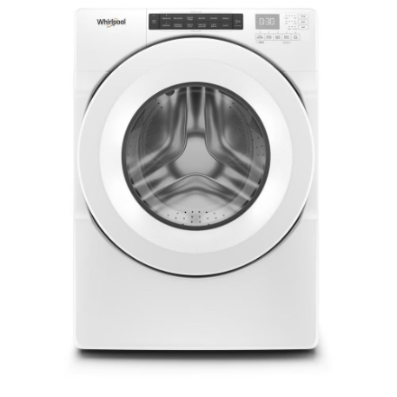 The Home Delight Whirlpool 5.0 cu. ft. Front Load Washer in White, Closet-Depth