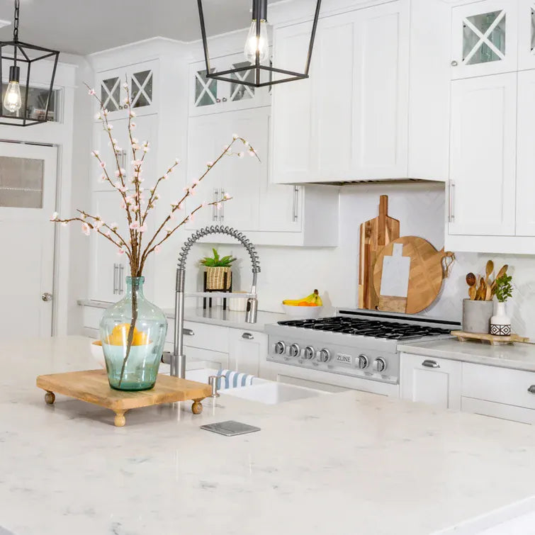 The Home Delight ZLINE 30" Porcelain Gas Stovetop in Fingerprint Resistant with 4 Gas Burners